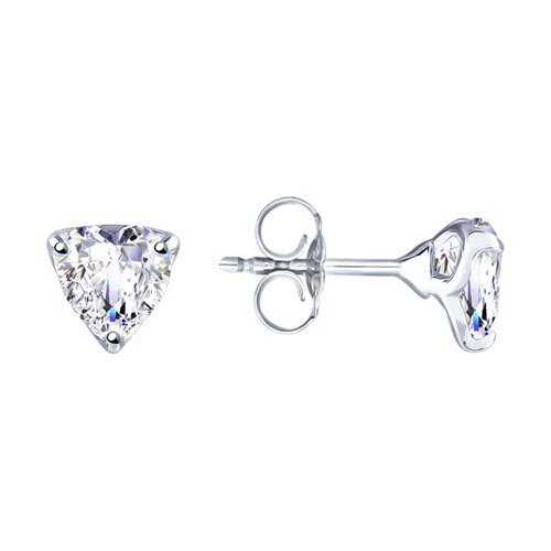 Серьги из серебра с фианитами (Арт.94-122-01646-1)