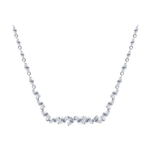Колье из серебра с фианитами (Арт.94070972)