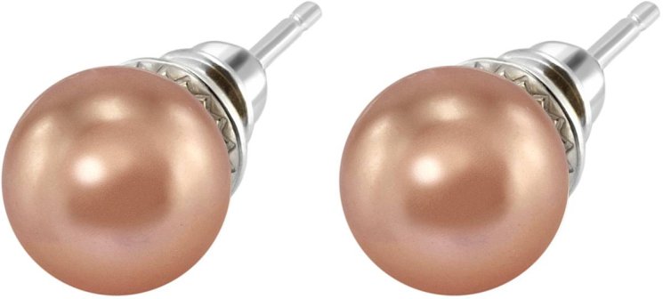 Серьги из серебра с жемчугом (Арт.aas-13-10-10-s)
