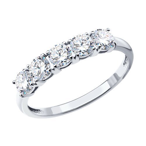 Кольцо из серебра с фианитами (Арт.94013545)