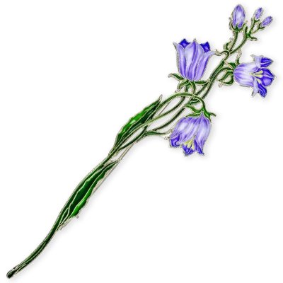 Брошь из серебра Т.Полякова &quot;Колокольчик&quot; (Арт.41467)