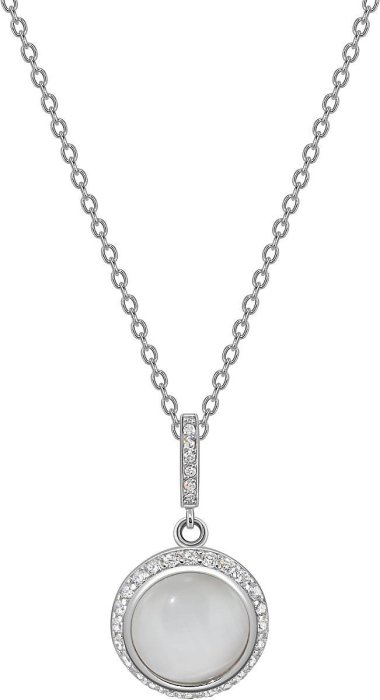 Кулон из серебра с кошачим глазом и куб. цирконием (Арт.fgp-3-10-h-16-s)