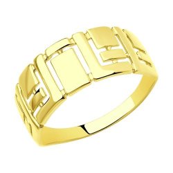 Кольцо из желтого золота (Арт.018668-2)