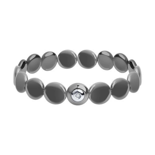 Браслет из белого золота с бриллиантом и керамическими вставками (Арт.6055010-3)