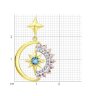 Подвеска золотая пробы 585 с миксом камней (Арт.733012-2)