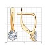 Серьги из золота с фианитами (Арт.029827)
