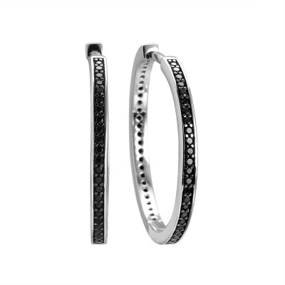 Серьги из серебра с шпинелью (Арт.cz-e04445-x-wb-x-x-b)