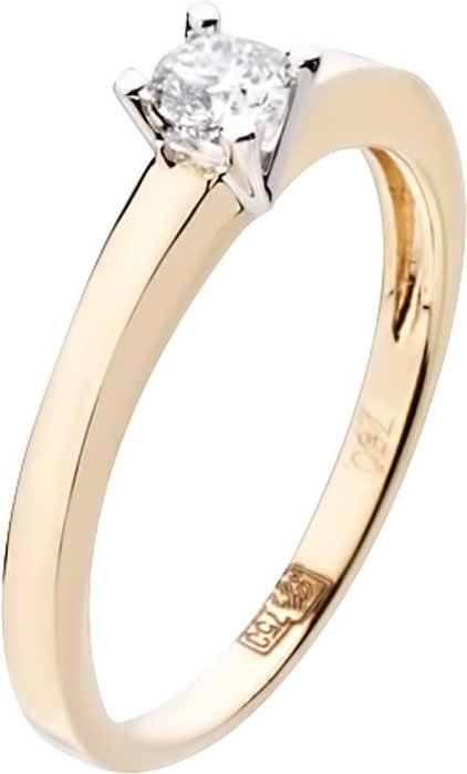 Кольцо из золота с бриллиантом (Арт.dw031xb2)