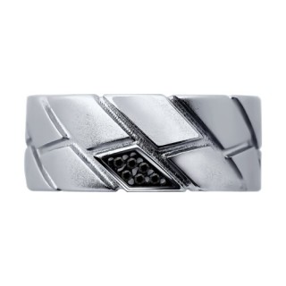 Кольцо из серебра с фианитом «Грань Стиля» Соколов (арт.94-110-02157-1)