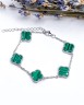 Браслет серебряный с малахитом «Серебряные крылья» My Jewels (арт.242234748_malahitpr)