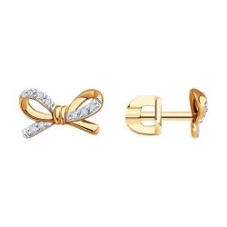 Серьги из золота с бриллиантами (Арт.1022181)
