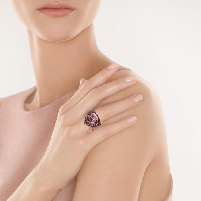 Кольцо из золота с рубином и сапфиром (Арт.mr82975-ps-ru-rg-pam-a_ko_ps_ru_mc_pink)