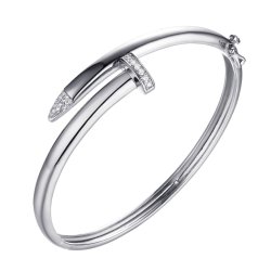 Браслет из серебра с фианитом (Арт.cz-b02678-x-w-x-x-w)