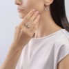 Кольцо из золота с бриллиантами и сапфиром «Сердце небес» Соколов (арт.2011168)