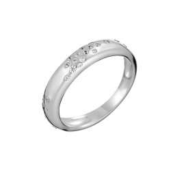 Кольцо из серебра с фианитом (Арт.cz-r2533-1-x-w-x-x-w)