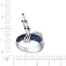 Кольцо из белого золота с бриллиантом и сапфиром (Арт.r8740ls-dwn_ko_sa_001_wg)