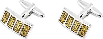 Запонки из ювелирного сплава с эмалью (Арт.6-c-1025-20-e)