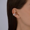 Серьги из серебра с фианитами «Ледяной блиг» Соколов (арт.9417)