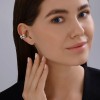 Серьги из серебра с фианитами «Ледяной блиг» Соколов (арт.9417)
