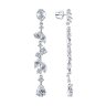 Серьги из серебра с фианитами (Арт.94023592)