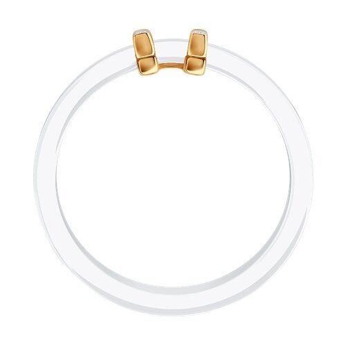 Кольцо из золота с бриллиантами и керамическими вставками (Арт.51-210-00470-1)