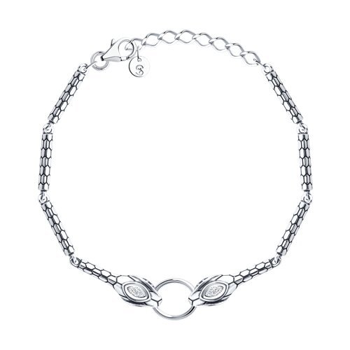 Браслет из серебра с фианитами (Арт.95050064)