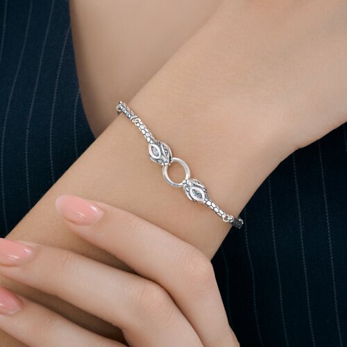 Браслет из серебра с фианитами (Арт.95050064)