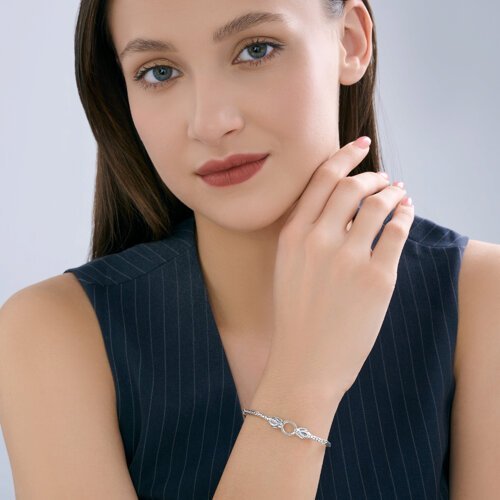 Браслет из серебра с фианитами (Арт.95050064)