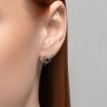 Серьги из серебра с фианитами (Арт.94026447)