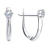 Серьги из серебра с фианитами (Арт.94-120-01376-1)