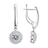 Серьги из серебра с фианитами (Арт.94-121-00600-1)