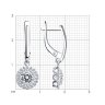 Серьги из серебра с фианитами (Арт.94-121-00600-1)