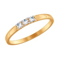 Кольцо из золота с фианитами (Арт.51-110-00095-1)