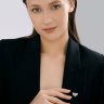 Брошь золотая пробы 585 с топазом (Арт.51-340-00466-2)
