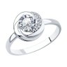 Кольцо из серебра с фианитами (Арт.94012691)
