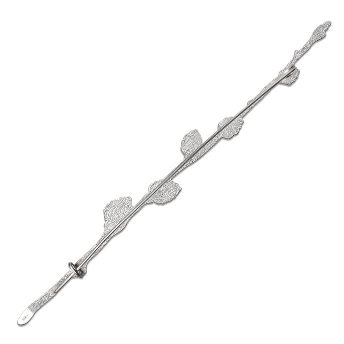 Брошь из серебра Т.Полякова "Верба" (Арт.41468)