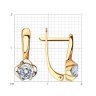 Серьги из золота с фианитами (Арт.029457)
