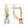 Серьги из золота с фианитами (Арт.029828)