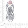 Брошь из белого золота с бриллиантом и жемчугом (Арт.242184_wgdwwp_br_wp_wg)