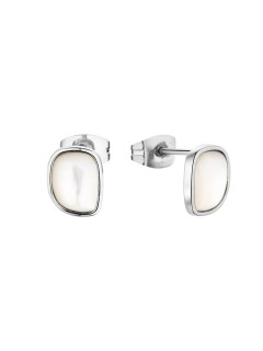 Серьги серебряные с жемчугом «Gravity Minimal» Fresh Jewelry (арт.PI-E02494-X-W-PN-X-X)