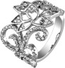 Кольцо серебряное с кубическим цирконием «Floral Charm» Georges Legros (арт.AL2604SSI)