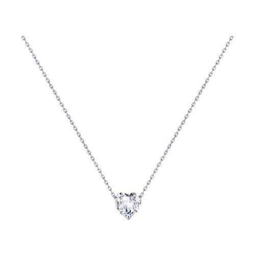 Колье из серебра с фианитом (Арт.94070215)