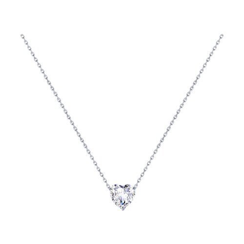 Колье из серебра с фианитом (Арт.94070215)