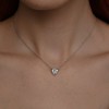 Колье из серебра с фианитом «Сердце сияния» Соколов (арт.9407)