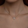 Колье из серебра с фианитом (Арт.94070215)