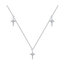 Колье из серебра с фианитами (Арт.94070518)