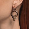 Серьги из золочёного серебра с фианитами «Изумрудный Дракон» Соколов (арт.93022426)