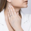 Кольцо обручальное из серебра с фианитами «Сияние клятвы» SOKOLOV (арт.94110026)