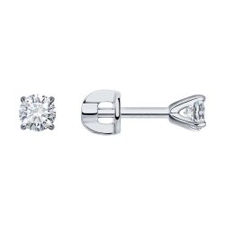 Серьги из белого золота с бриллиантами (Арт.1021821-3)