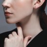 Серьги из белого золота с бриллиантами (Арт.1021821-3)